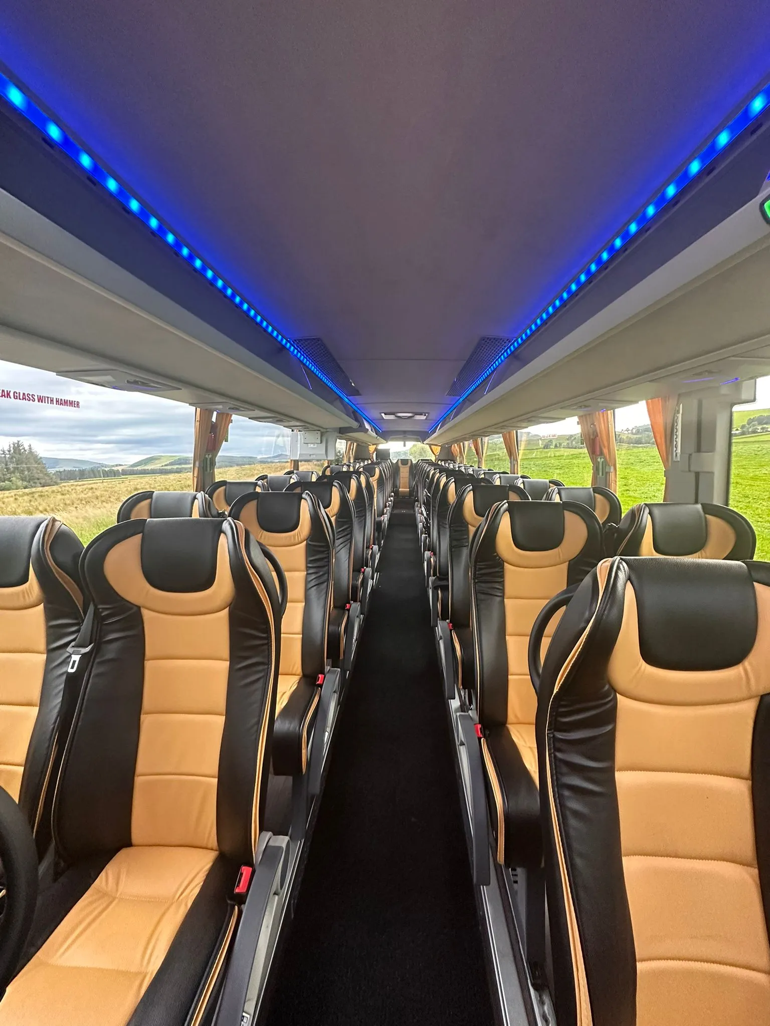 Luxury 61–72 seater coach hire
